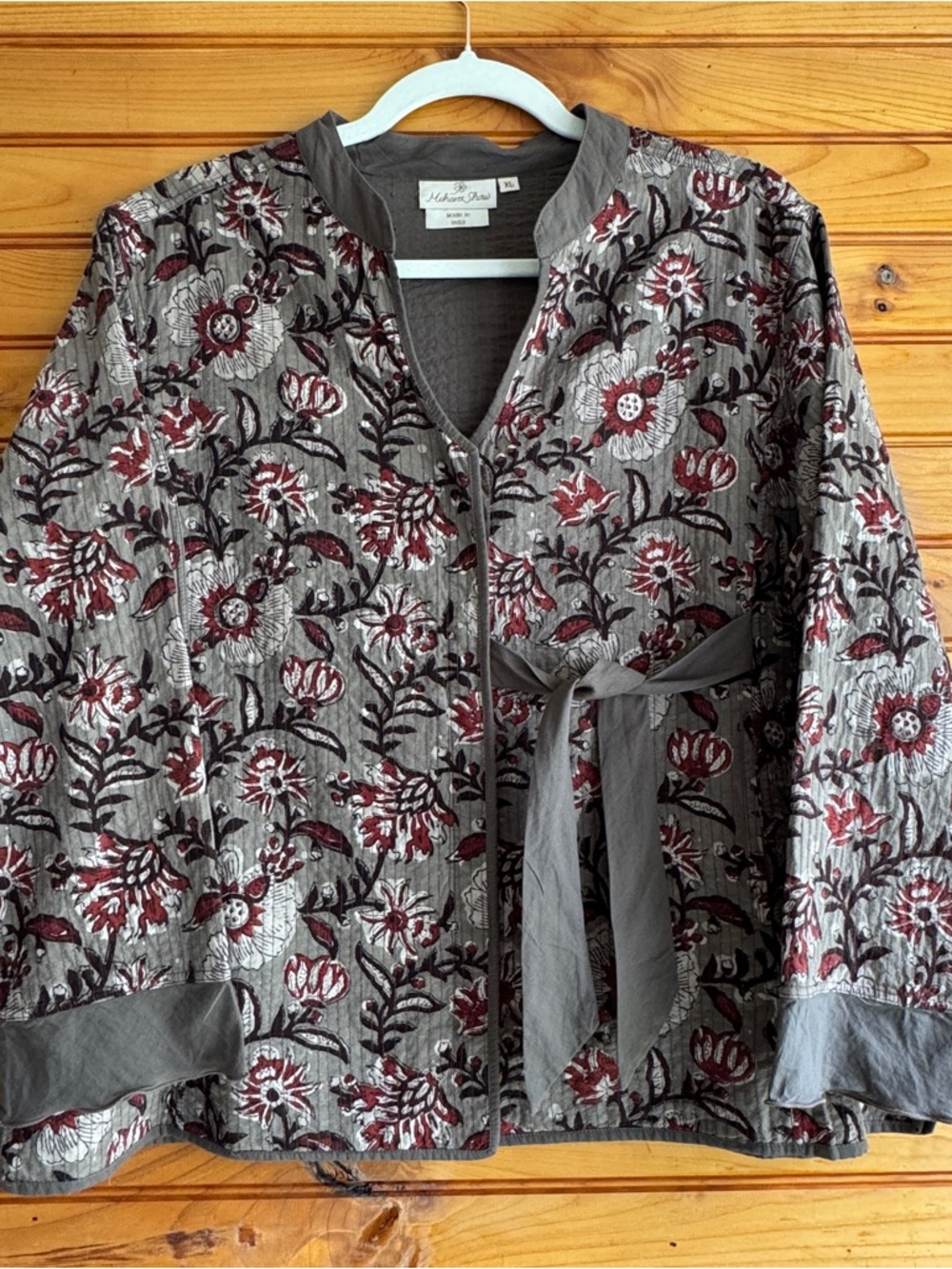 Mehera Shaw XL Lagenlook Boho 3 Piece Set Indian Block Print Artisan SlowFashion - Picture 3 of 16